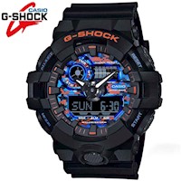 Reloj Casio G-Shock GA700CT-1A Digital Analogico Luz Led Negro Azul Naranja