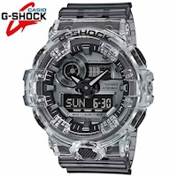 Reloj Casio G-Shock GA700SK-1A Digital Analógico Luz Led Resina Gris Transparente