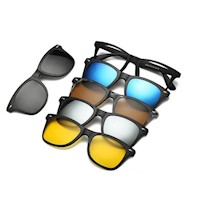Gafas de sol polarizados magnéticos 6 en 1