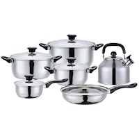Juego de ollas Bord Gala Plus 10PZS Acero Inoxidable