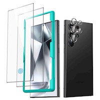 Pack 2 Protectores de Pantalla ESR S24 Ultra + Set Lentes - X0041OM4OR