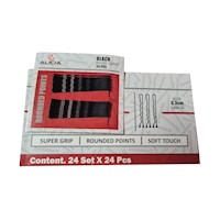Gancho de Metal para Peinados Negro Medida Grande 6.3cm caja 576 unidades
