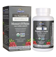 Garden of Life Dr. Formulated BRAIN HEALTH Memory & Focus Young Adults 60 tabletas