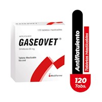 Gaseovet 80 mg Tabletas Masticables