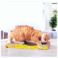 Rascador de Cartón Grande para Gatos + Catnip