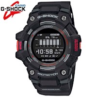 Reloj Casio G-Shock G-Squad GBD-100-1 Bluetooth Digital Cronómetro Alarma Negro Rojo