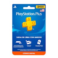 Gift Card PlayStation Plus 3 meses (Código digital)