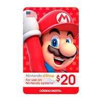 Gift Card Nintendo e-Shop $20 (Código digital)