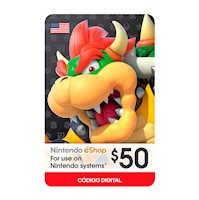 Gift Card Nintendo e-Shop $50 (Código digital)