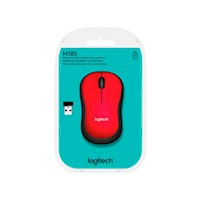 Mouse Logitech M185 Inalambrico Red
