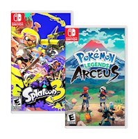 Splatoon 3 + Pokemon Arceus Nintendo Switch