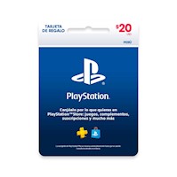 Targeta-Gift Card Psn 20 $ Peru Fisico