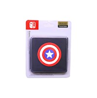 Estuche Porta Juegos Capitán America Black Nintendo Switch