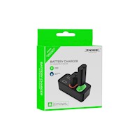 Base Cargador Dobe + 2 Baterias Recargable Mando X-Series S/X/X-One/S/X Negro