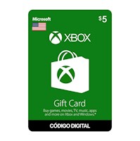 Gift Card Xbox Live $5 Código digital