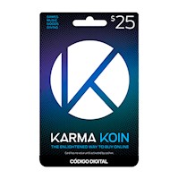 Gift Card $ 25 Karma Koin código Digital