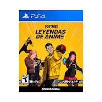 Fortnite Leyendas De Anime Playstation 4 código Digital