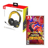 Audifono Gamer Pro Pokemon Pikachu Cool + Pokemon Scarlet