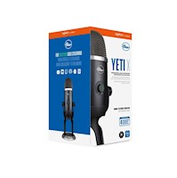 Microfono Blue Yeti X Usb Streaming Cardiod/Ommi/Bl/Stereo Black