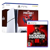 Consola Ps5 Slim Bundle Spiderman 2 + Cod Modern Warfare III