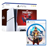 Consola Ps5 Slim Bundle Spiderman 2 + Mortal Kombat 1