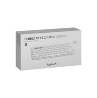 Teclado Logitech Pebble Keys 2 K380S Bluetooth/Wireless Sp White