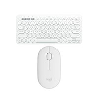 Teclado Logitech K380 Blanco + Mouse Pebble M350 Blanco