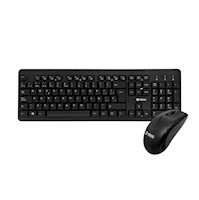 Kit Inalámbrico Multimedia Teclado+Mouse Teros TE4061N-2.4Ghz Usb Sp Black