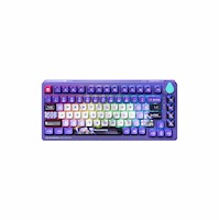 Teclado Gamer Machenike K600T B82 Tri-Mode Purple Linear Switch Purple/Green