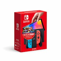 Nintendo Switch Oled Neon Mario Kart 8 + 3 Meses Suscripcion Online