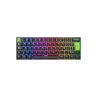 Teclado Gamer Royal Kludge Rk C61 Cableado SP Black Green Mint Magnetic Switch