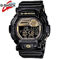 Reloj Casio G-Shock GD350BR-1 Para Hombre Digital Luz Led Vibrador Resina Negro