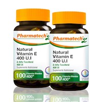 Vitamina E 400 Ui Pharmatech 100 Caps Blandas Pack X2