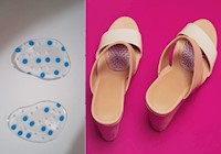 Suelas metatarsianas fabricadas en material gel