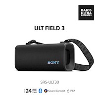 Sony Parlante Bluetooth SRS-ULT30 Portátil ULT FIELD 3 Negro