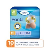 Ropa interior desechable adultos Tena Pants Ultra M 10un