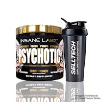 Pre Entreno Psychotic Gold 35 serv Fruit Punch + Shaker