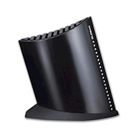 BLOQUE PARA CUCHILLOS CON FORMA DE BARCO COLOR NEGRO 10 RANURAS GLOBAL