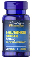 L-glutatión 500 Mg ( Reducido) Puritans Pride - Antioxidante