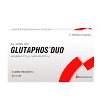 Glutaphos Duo 50 mg + 500 mg Tabletas Recubiertas