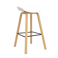 Silla Para Bar Fija Misuri Color Blanco Ofideas