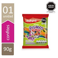 GOMAS GUSANOS ÁCIDOS 90GR