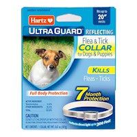 Collar Antipulgas Perros Hartz Ultraguard Reflective +7meses