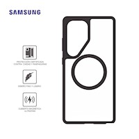 Case Samsung Serie React Con Magnets Gp-Fps938Objtw Para Galaxy S25 Ultra Black Crystal