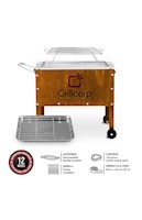 Caja China Junior Premium Grillcorp + Parr Varillas Inoxidables