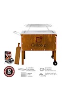 Caja China Junior Premium Grillcorp + Parr Varillas Inoxidables+Tabla