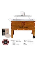 Caja China Mediana Premium Grillcorp + Parr Varillas Inoxidables