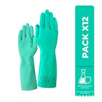 Guantes Ansell Solvex Protección Química 37-175 | Pack x 12 Pares
