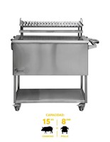 Caja China Grande Steel Pro con Parrilla de Ángulos en V