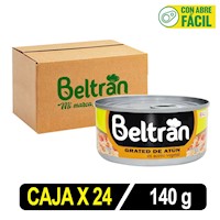 Grated De Atún Beltrán En Ac . Vegetal X 140 Gr Caja X 24 Uni